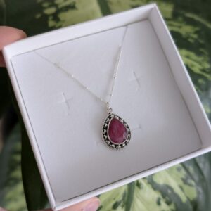 שרשרת בוהמיין רובי